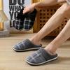 [Warm Slippers] Warm Plaid Men's Winter Slippers | Plush Indoor Shoes for Men, Home Slippers