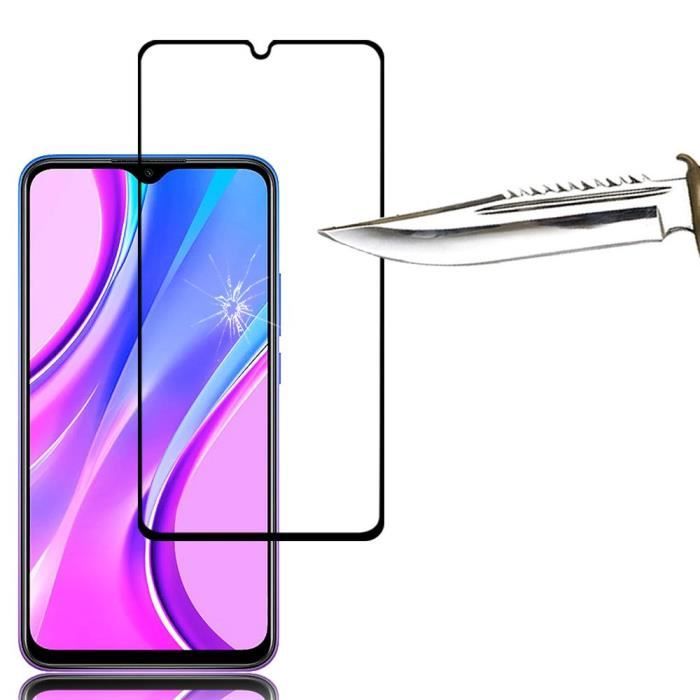 Film de protection d'écran - VCOMP - Pack de 2 - Verre Trempé - Noir - Xiaomi Redmi 9 6.53"