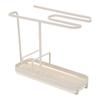 Kitchen Sink   Multifunctional Metal Sponge Soap Brush Storage Rack with Towel Holder