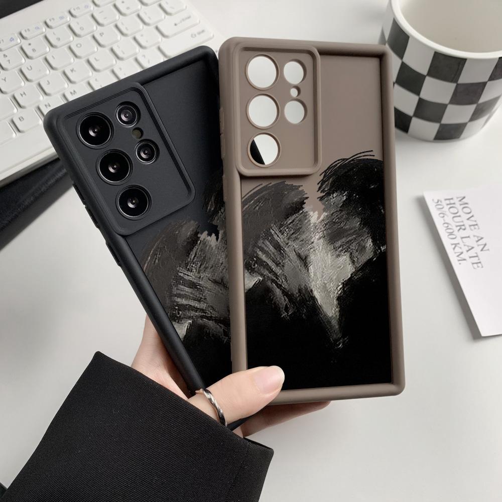 Aesthetic Case For Samsung A55 5G S25 Ultra A54 A16 A15 A53 A35 A34 A14 A13 A06 A05 A05s A33 A25 S24 FE S23 Plus S22 Soft Cover