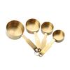 Piece 4 Modern Set Of Stylish Stainless Steel Measuring Cups And Spoons For Enthusiasts Baking