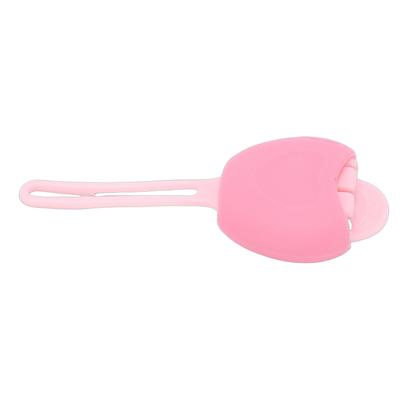Silicone Lip Brush Dust Proof Lip Applicator Balm Brush Protector Cover Pink