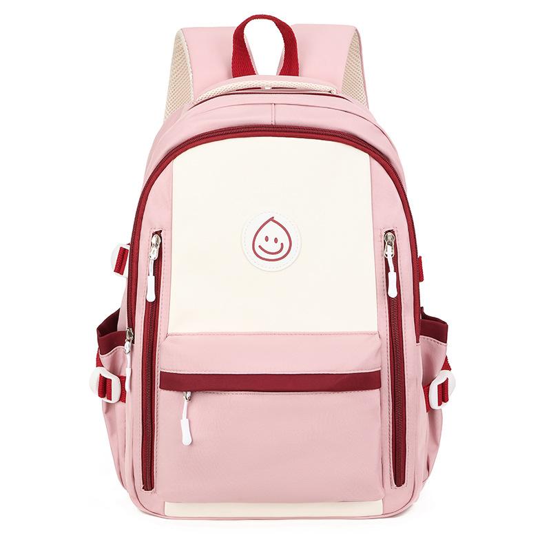 Schoolbag Large capacity backpack Middle school student make-up bag New color matching bag High school schoolbag Women's campus fashion backpack