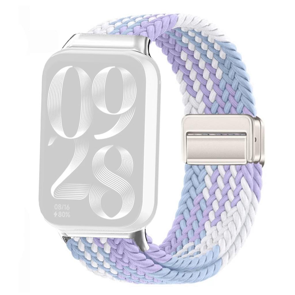 Watch Strap For Xiaomi Smart Band 9 Pro/Band 8 Pro/Redmi Watch 5/Watch 4 Magnetic Stretchy Nylon Woven Band