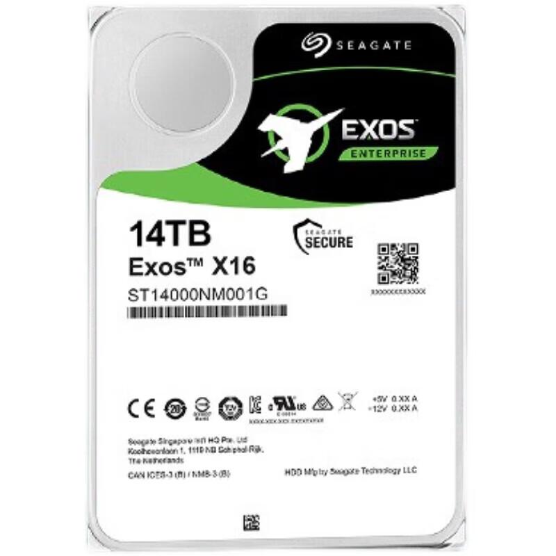 

Seagate Exos 14TB Enterprise SATA Hard Drive