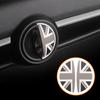 2PCS For MINI Cooper R55 R56 R57 Gray Union Jack 3D Car Door Handle Stickers