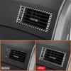 Carbon Fiber Car Center Console Left Right Outlet Vent Frame Decoration Sticker For LEXUS GS 2006-2011 Interior Accessories