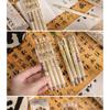 Retro Chinese Style Retractable Neutral Pen Fast Drying Black Ink Exam Writing Pen