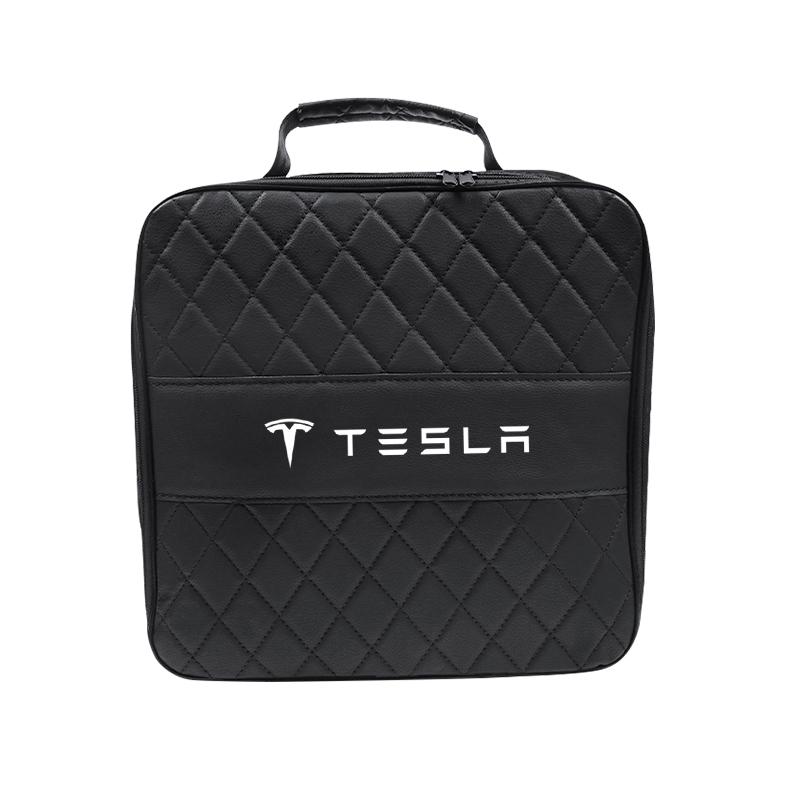

EV Car Charging Cable Guns Storage Carry Bag Charger Container For Tesla Model 3 X Cybertruck Y S Highland Coil Accessories 2024