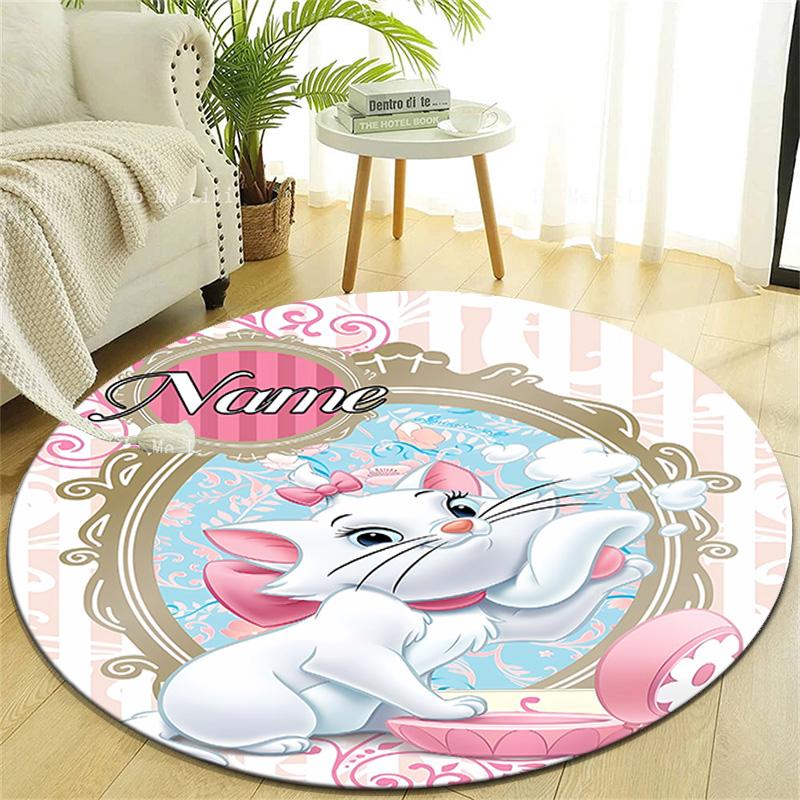 Personalized M-Marie Round Chair Office Rug - Perfect for Mat, Office Chair & More - Ideal Gift for Birthdays and Holidays