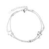 Spring Dawn Double Layer Heart Bracelet - Fashionable Bean Round Bead Design for Women