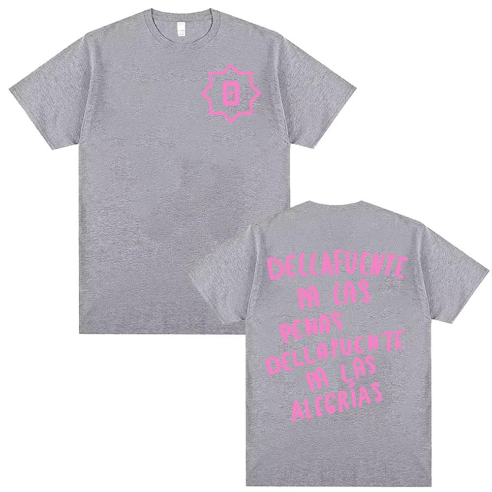Rapper Dellafuente Für die Sorgen Dellafuente Für die Freuden Grafische T-Shirts Herren Damenbekleidung Hip-Hop-Mode Baumwoll-T-Shirt