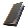 For Samsung Galaxy S25 Ultra Case Calf Texture 3 Card Slots Color Splicing Leather Phone Cover