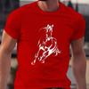 Unisexs Summer Cotton Fashionable Fashion Casual Loose Running Horse Pattern Printed Round Neck Short Sleeved Tshirt Top