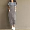 Einfarbige Damen-Overalls für Frühling und Sommer, lässig, lockere Trägerhose