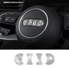 Diamond Car Steering Wheel Emblem Interior Sticker For PP7 A3 A4 B7 B8 B6 A6 C6 C5 Q5 B7 B9 A1 8I 8P 8V Q3 A7 4F C7 A5 Q7 Q8 A8 7PP