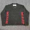 T-shirt Unisex con Stampa di Lettere in Schiuma Hip Hop Euro-Americano: Scollo Rotondo, Manica Corta, Design alla Moda