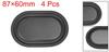 uxcell Speaker Passive Radiator Diaphragm for Pack of 4 Subwoofers, 87x60mm,