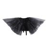 Victorian Retro Mesh Neck Ruff Collar Glitter Layered Ruffle Fake