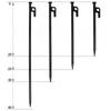 1Pc Outdoor Camping Tent Canopy Iron Peg Set Beach Camping Windproof Fixing Pegs