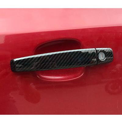 For Vauxhall Opel Zafira B 2005-2015 Corsa D 2006-2014 Carbon Fiber Printed Exterior Side Door Handle Cover Trim Moulding