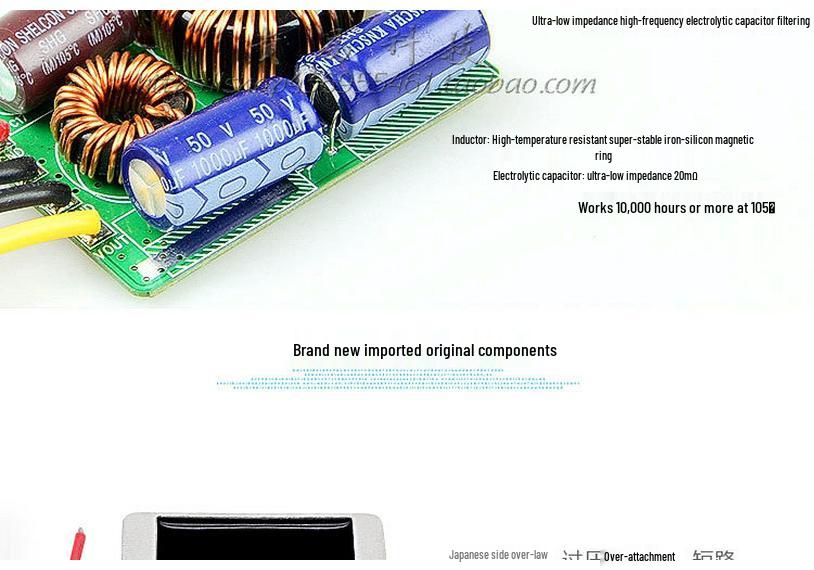 36V/48V to 24V 15A DC-DC Buck Converter Step-Down Regulator