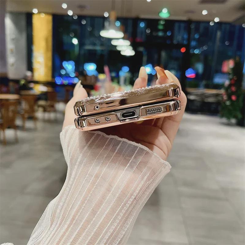 Samsung Z Flip4/5 Diamantlær Hengsel Beskyttelsesdeksel