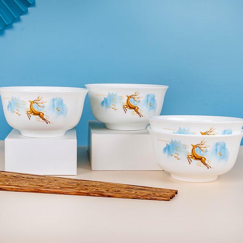Tang Hui TH-6308 Deer Companion Ceramic Dinnerware Set