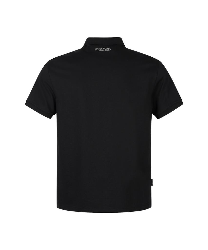 DISCOVERY EXPEDITION Men'S Essential Cleanfeel Polo Shirt (Black)