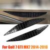 1Pair Car Honeycomb Tail Rear Fog Light Cover Trim Sticker For Golf 7 GTI MK7 2014-2018 Rear Bar Bumper Strips Sticker