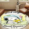 Cute Dog  Dreams Under Stars Round Rug for Livingroom,Bedroom, Palyroom, Chair Rug, Area rug, Circle Carpet, Large Size Fan Christmas gift