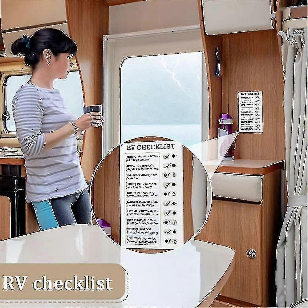 Wiederverwendbare Wohnmobil-Checkliste, Post-it-Notiz Nachrichten-Memo-Board-Karte