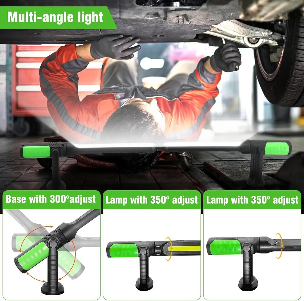 Portable LED Work Light Rechargeable Mechanic Bar Underhood Repair Emergency-Magnetic Portable LED Bar Work Light
