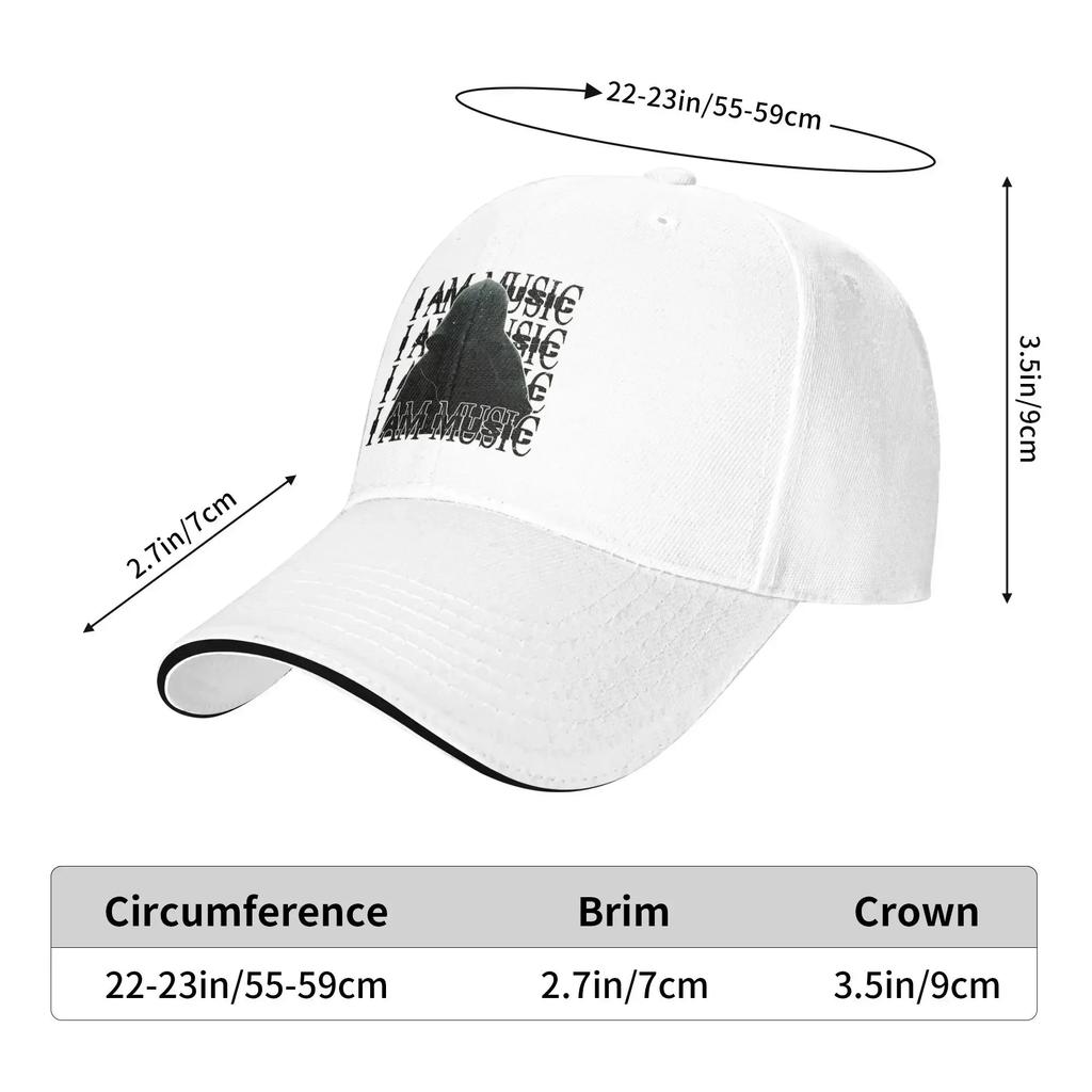 I AM MUSIC Playboi Carti Tour Baseball Caps Fashion Sandwich Hat Unisex Style Adjustable Sun Cap Activities