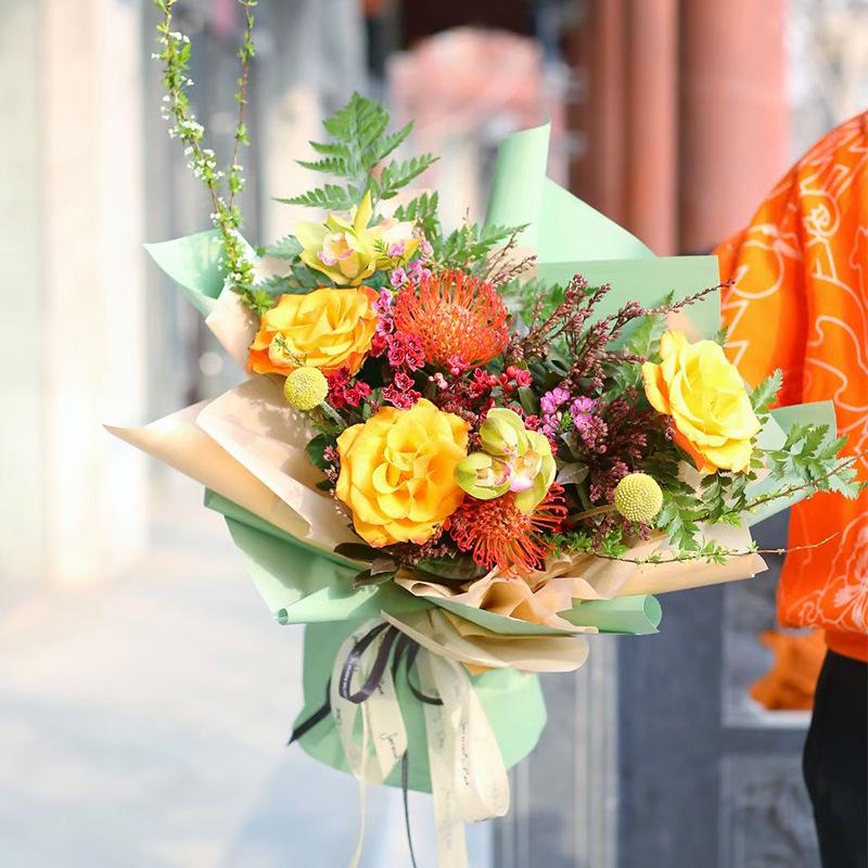 Double-Sided Waterproof Bouquet Wrapping Paper for Florists