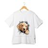 3D Ripped Puppy T-Shirt - Unisex Cute Dog Cartoon Graphic Pet Lover Tee
