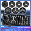 Car Front Bumper Grill Star Badge Emblem OE Style 3D Mirror Finish Style LED Logo Emblem For Mercedes Benz GLC250 GLC300 GL350