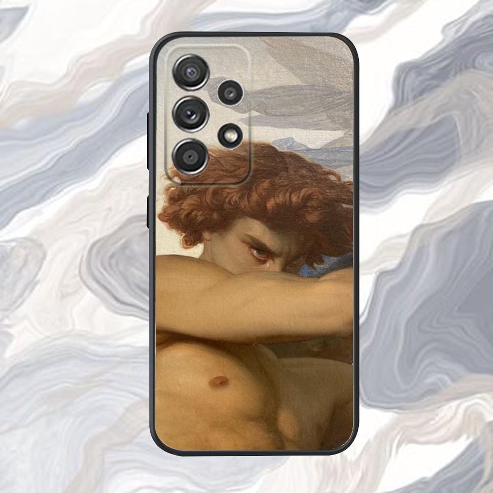 

The Fallen Painting Angel Phone Case For Samsung S25,S24,S21,S22,S23,S30,Ultra,S20,Plus,Fe,Lite,Note,10,9,5G Black Cover SamsungS23ULTRA5G
