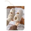 Heel Shoes, Cotton Slippers, Women's Indoor Fleece Warm Thick-soled Plush Snow Boots