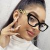 Brand Design Fashion Light Hinge Leg Glasses Women Frame Photochromic Anti Blue Light Reading Eyeglass With Diopter +1.0 1.5 2.5