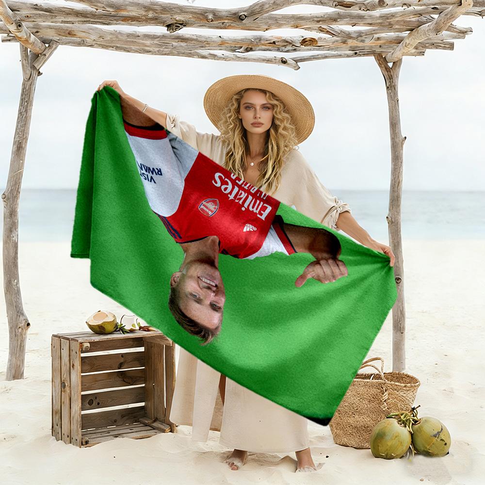 Paul Pogba's Manchester Moment Beach Towel High Absorbency & Quick-Dry Comfortable Lightweight Suitable for Swimming, Gym, Camping, Yoga Vacation