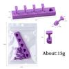 1 Set Non-Magnetic Fake Nail Holder Gel Polish Practice Display Stand Plastic Showing Shelf Nail Art Photography Tool