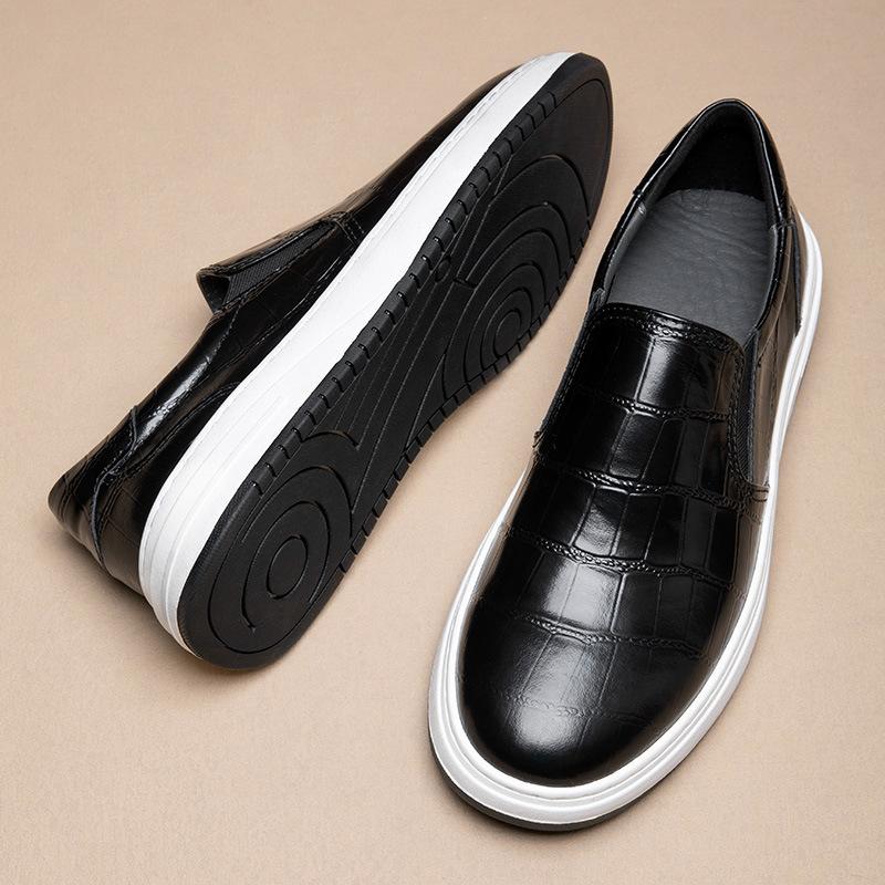 Casual Men'S Shoes Summer Leather Business Dress Leather Shoes Men'S British Style Single Shoes Tooling Shoes White Shoes Board Shoes