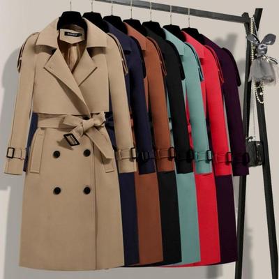 Trench Coat Women's Medium and Long 2026 Autumn Clothing New Korean Version Slim-fitting Waist and Thin Atmosphere Women's Spring and Autumn Coat