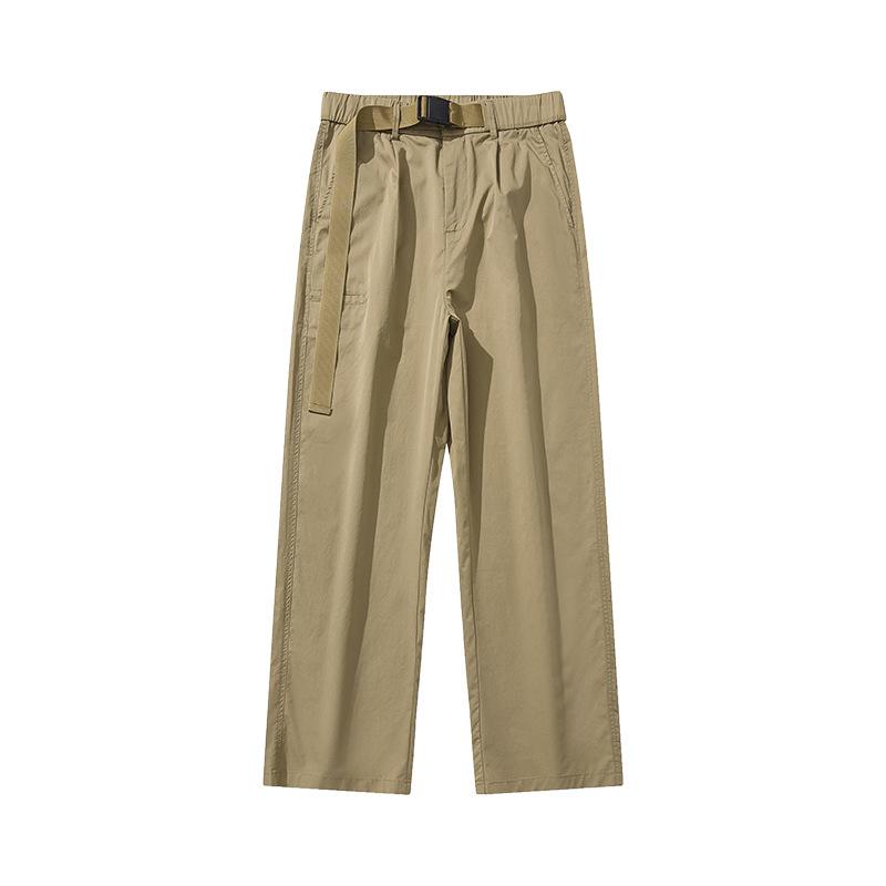 American retro stretch overalls men's spring new casual pants spring and autumn loose straight pants