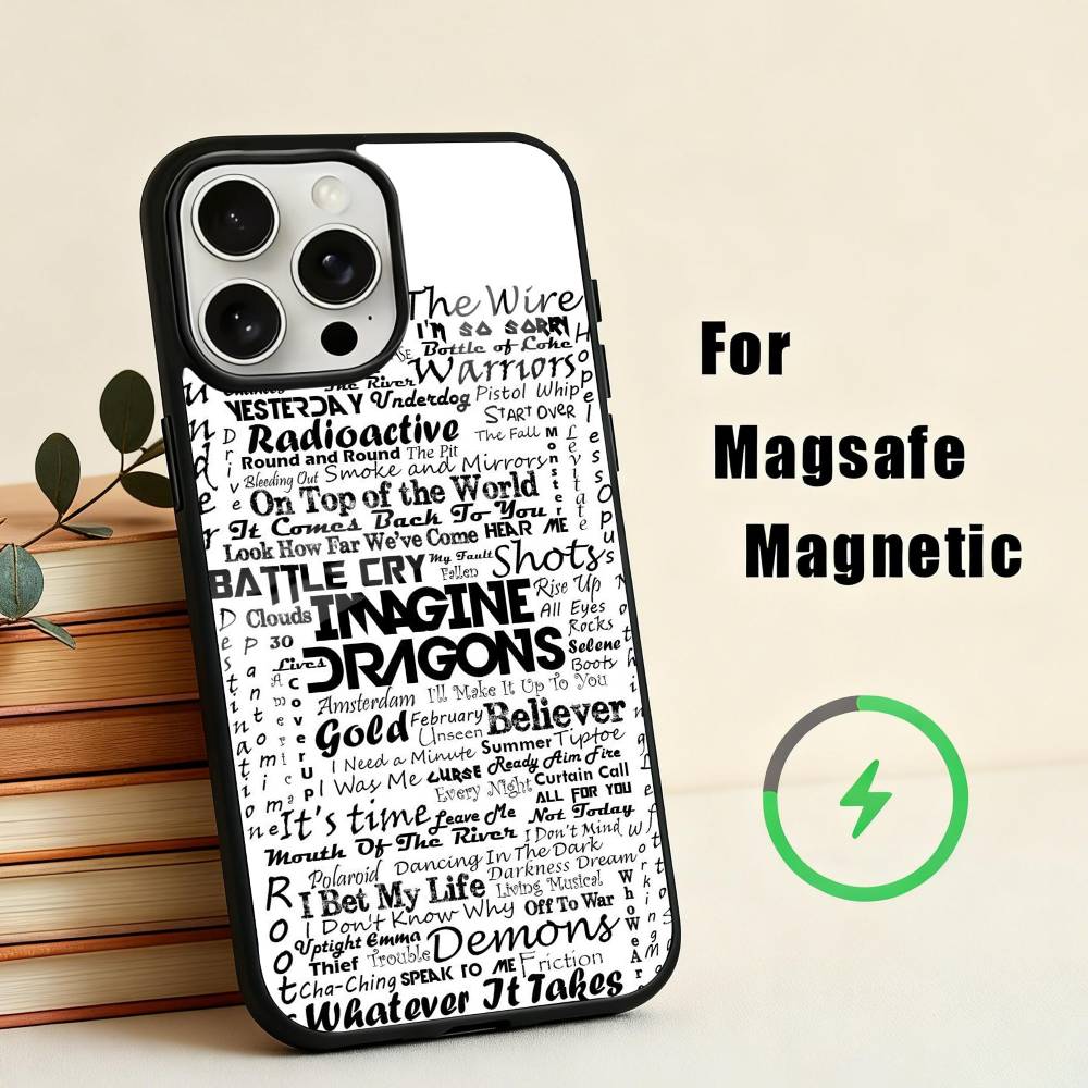 Anthemic BAND Imagine Dragons Phone Case For iPhone17,16,15,14,13,12,11 Plus,Pro Max Magnetic For Magsafe Wireless Charging