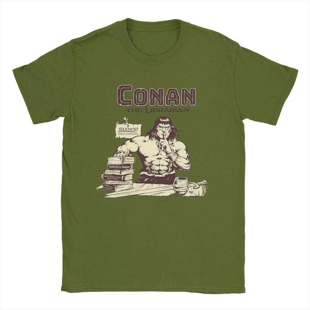 Conan The Barbarian TShirt Summer Cotton TShirts For Unisexs Fashion Loose Tshirt ShortSleeved Y2K Retro Tops