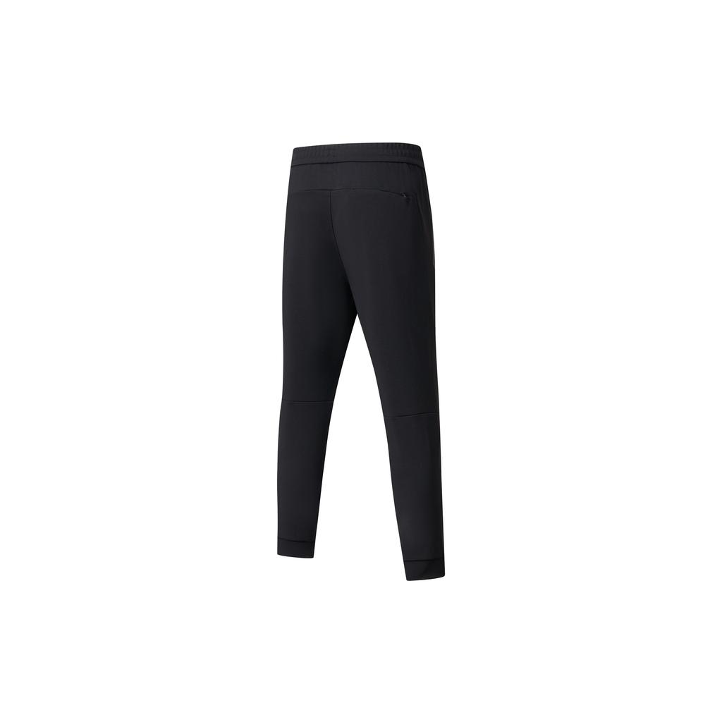 SAUCONY Solid Color Mid-Rise Straight-Leg Sports Pants Men Pants Black SC2230027A-BK01