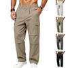 Herren lockere Fallschirmjäger- Cargohose mit mehreren Taschen, gerades Bein, bequeme Arbeitshose für und Outdoor