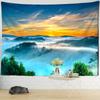Bohemian Style Aesthetics Room Home Decoration Sunset Landscape Landscape Painting Tapestry Wall Hanging